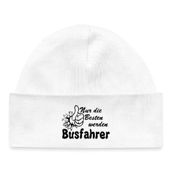Busfahrer Bus Omnibus Busfahrer nur die Besten(25) - Baby Organic Mütze - Weiß - Vorne