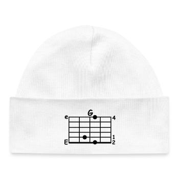Musicien Accord - Bonnet bébé bio - blanc - Devant