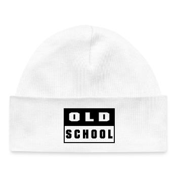 Old School - Baby Organic Mütze - Weiß - Vorne