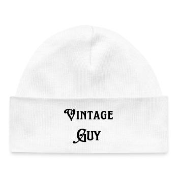 Vintage Guy - Baby Organic Beanie - white - Front