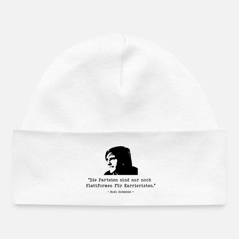 Fêtes Dutschke - Bonnet bébé bio - blanc