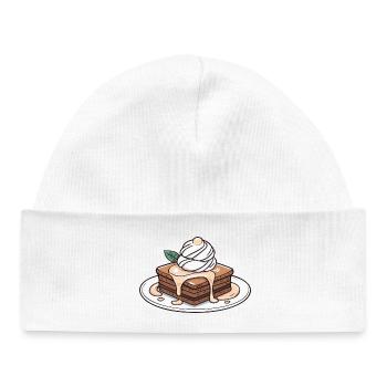 Brownie chaud - Bonnet bébé bio - blanc - Devant