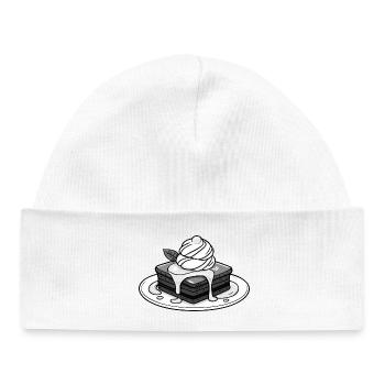 Brownie chaud - Bonnet bébé bio - blanc - Devant