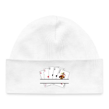 Five of a kind text banner - Baby Organic Beanie - white - Front