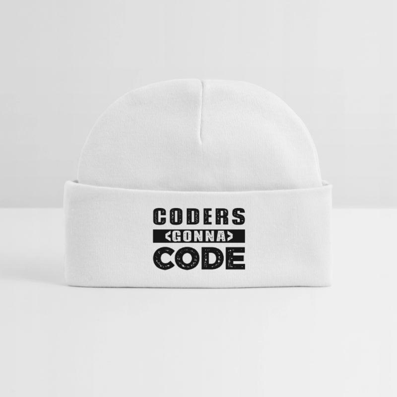 Coders going to Code Baby Organic Beanie