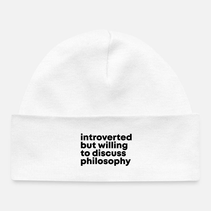 philosophie - Bonnet bébé bio - blanc