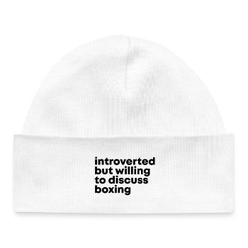 Boxing - Baby Organic Beanie - white - Front
