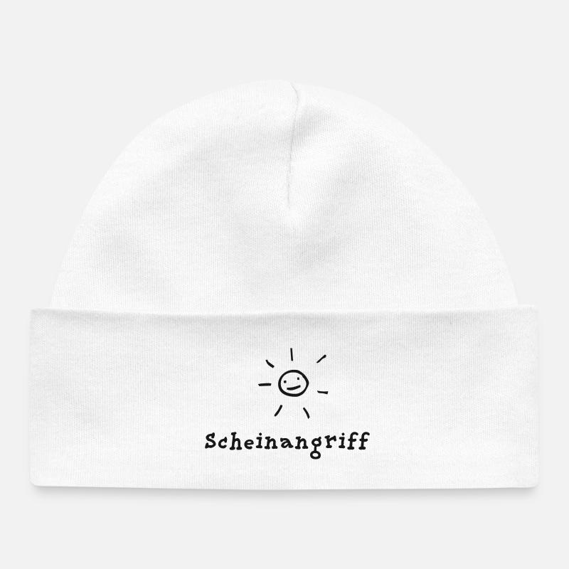 Feinte d’attaque - Bonnet bébé bio - blanc