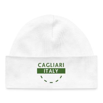 Cagliari Italien Grünes Logo - Baby Organic Mütze - Weiß - Vorne