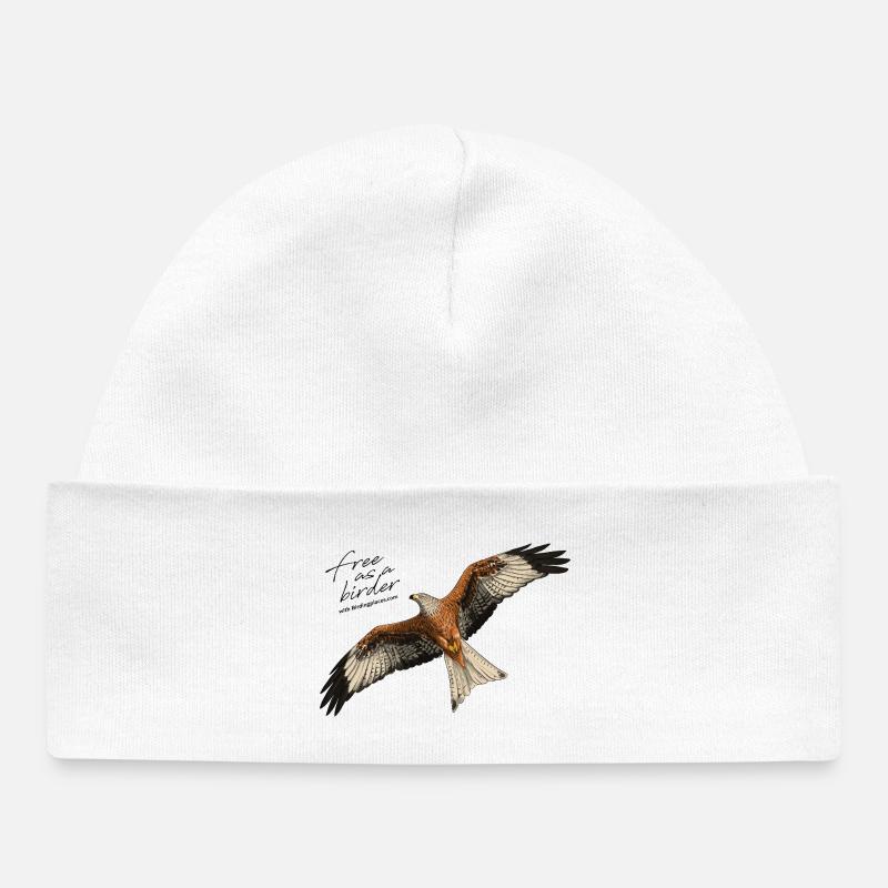 Milan royal en vol - Bonnet bébé bio - blanc