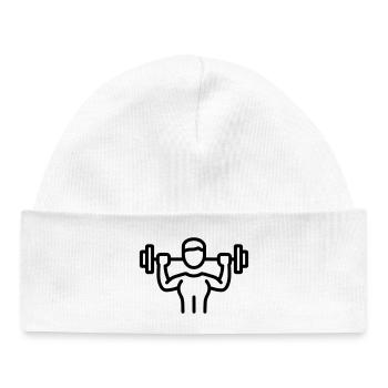 bodybuilding - Baby Organic Beanie - white - Front
