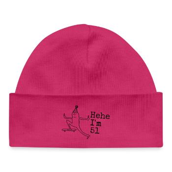 Cadeau drôle pour 51e anniversaire 51 ans 51 ans - Bonnet bébé bio - blanc - Devant