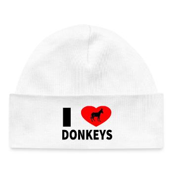 donkey - Baby Organic Beanie - white - Front