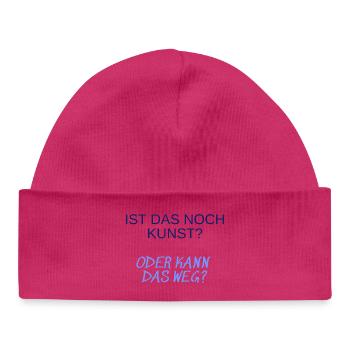 Kunstfrage: Ist Das Noch Kunst? - Baby Organic Mütze - Weiß - Vorne