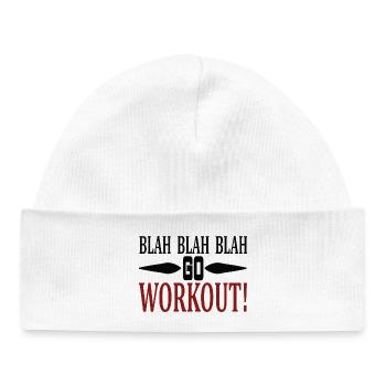 Blah Blah go workout - Baby Organic Mütze - Weiß - Vorne