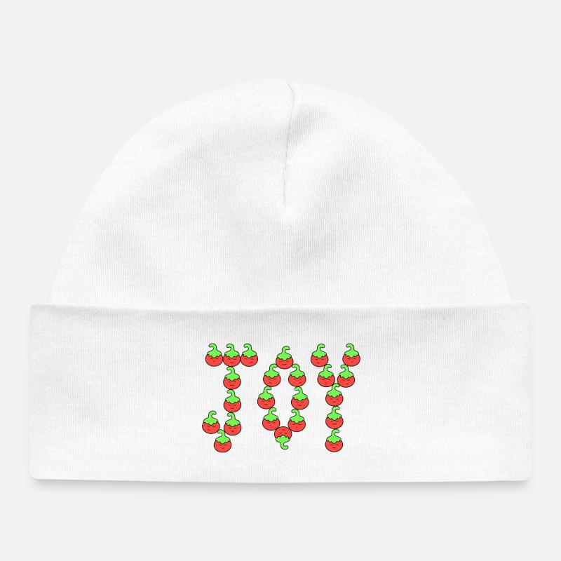 Joie tomate - Bonnet bébé bio - blanc