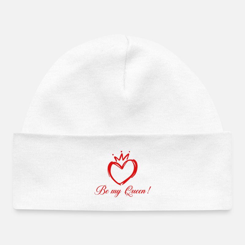 Cœur Royal Be My Queen - Bonnet bébé bio - blanc