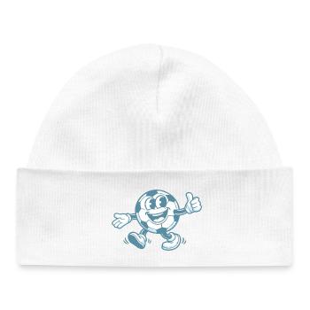Football Pop Art - Baby Organic Beanie - white - Front