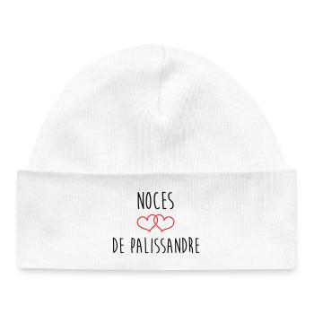 Rosewood Wedding 65 Years Union - Baby Organic Beanie - white - Front