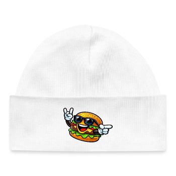 Citoyen joyeux avec des lunettes de soleil - Bonnet bébé bio - blanc - Devant