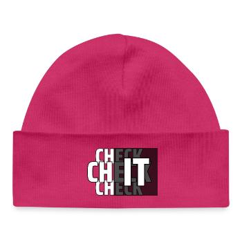CHECK IT - Baby Organic Beanie - white - Front