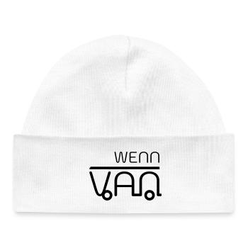 Wenn dann Van! Vanlife - Baby Organic Mütze - Weiß - Vorne