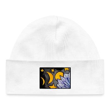 Moonlit Crystal Dream - Baby Organic Beanie - white - Front