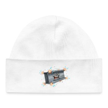 Dumpster Rage Streetwear - Baby Organic Mütze - Weiß - Vorne