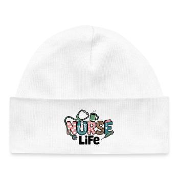 Cadeau pour Nurse Life : Cadeau - Bonnet bébé bio - blanc - Devant