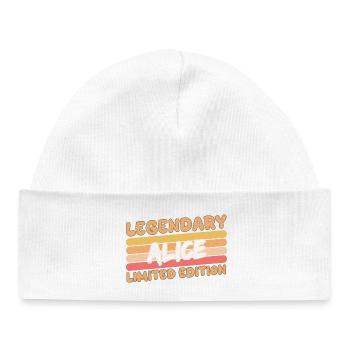 Alice - Baby Organic Beanie - white - Front