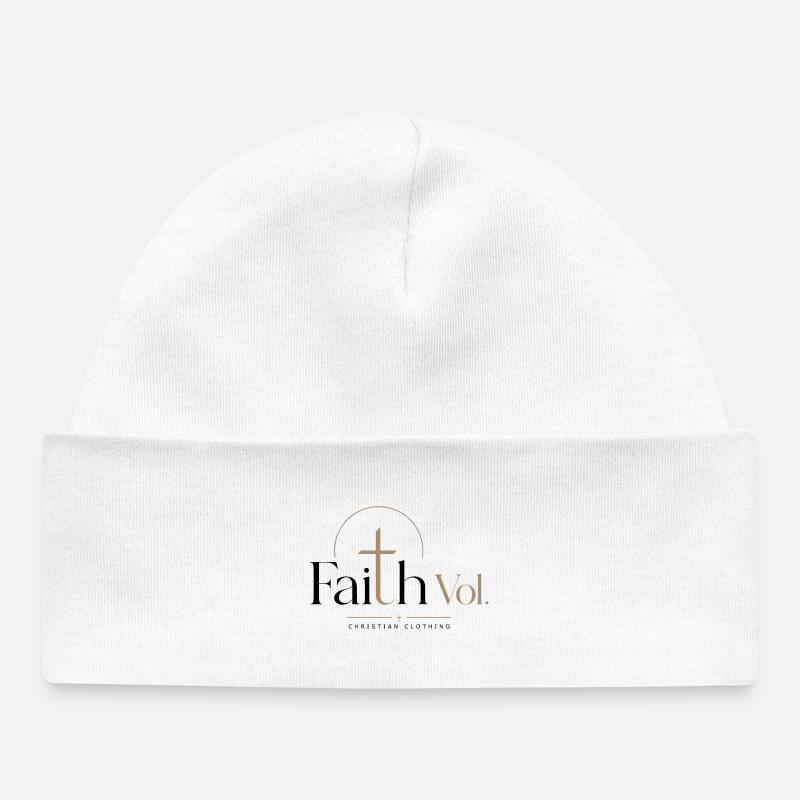 Faith Vol. Logo - Bonnet bébé bio - blanc
