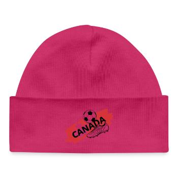 Canada Football Maillot Supporter Canada Soccer - Bonnet bébé bio - blanc - Devant