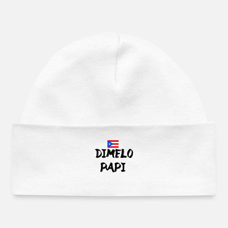 Dimelo Papi Latino - Bonnet bébé bio - blanc