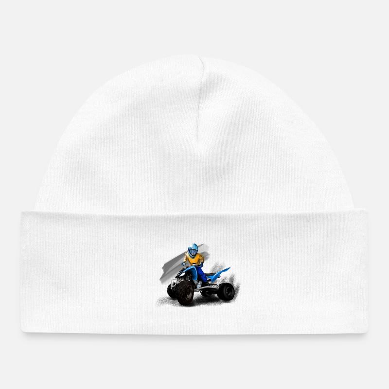 quad - Bonnet bébé bio - blanc