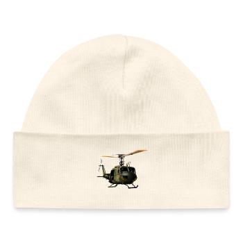 helicopter - Baby Organic Beanie - white - Front