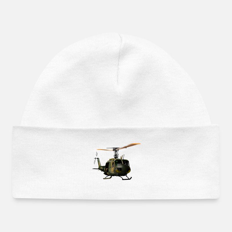 helicopter - Bonnet bébé bio - blanc