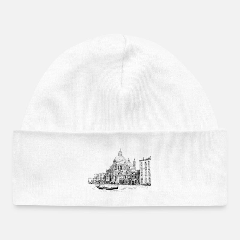 Venise - Bonnet bébé bio - blanc