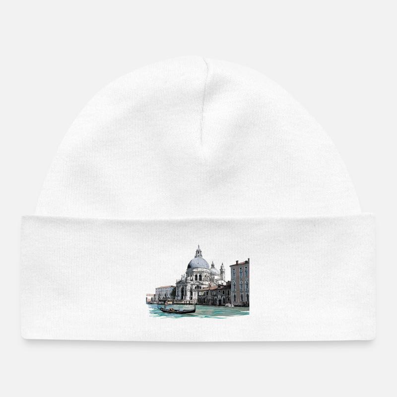 Venise - Bonnet bébé bio - blanc