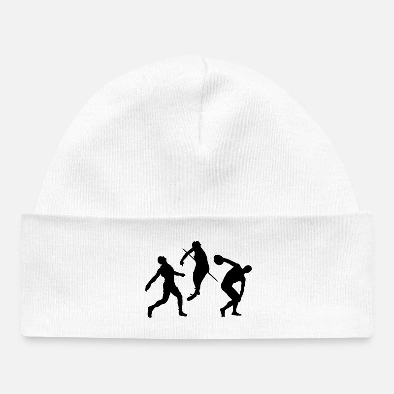 Athlétisme - Bonnet bébé bio - blanc