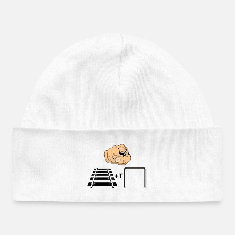Tu ne stimules pas - Bonnet bébé bio - blanc