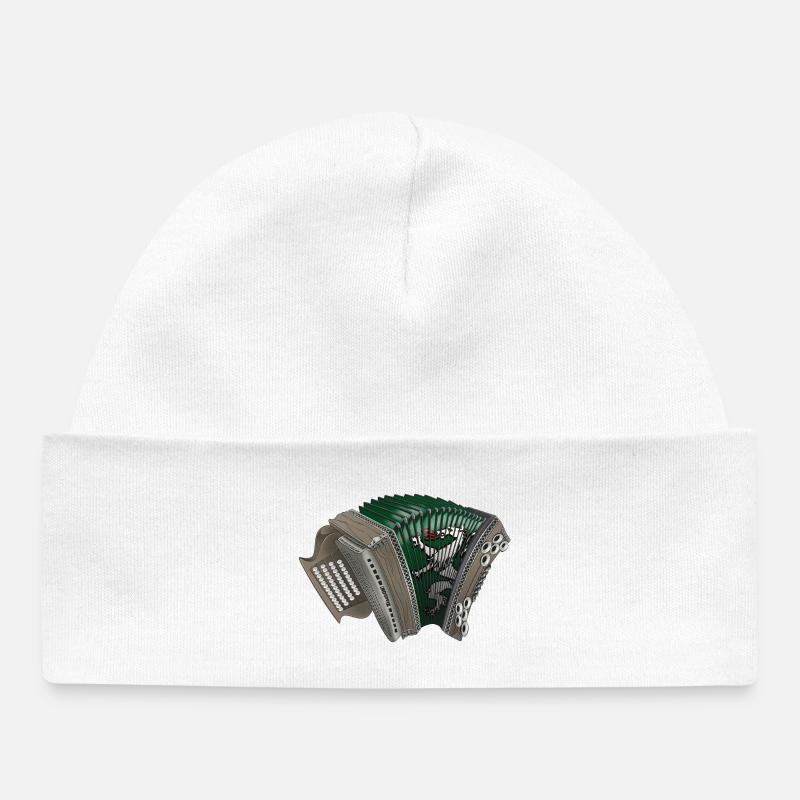 Styrian Harmonica - Styria | Ziach ON! - Baby Organic Beanie - white