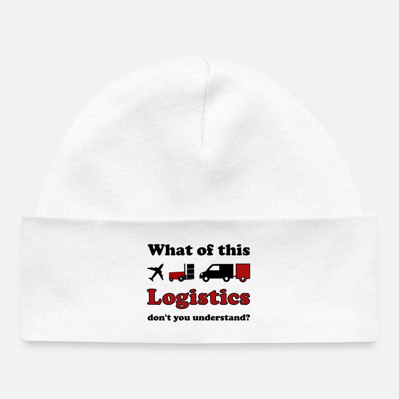Logistique et transport - Bonnet bébé bio - blanc