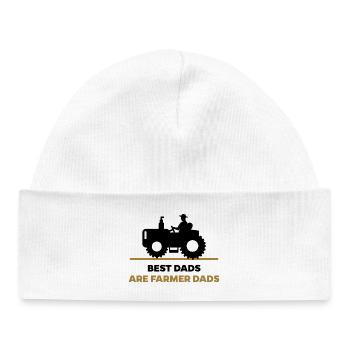 Landmaschinen Bauer Statement Traktor Bauernhof - Baby Organic Mütze - Weiß - Vorne