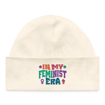 À mon époque féministe - Bonnet bébé bio - blanc - Devant