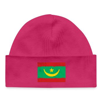Drapeau de la Mauritanie - Bonnet bébé bio - blanc - Devant