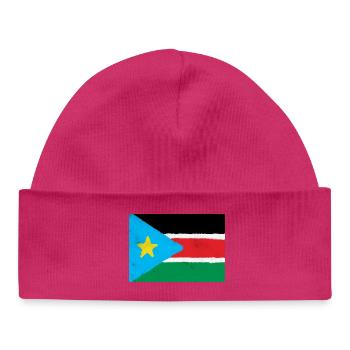 Drapeau du Soudan du Sud - Bonnet bébé bio - blanc - Devant
