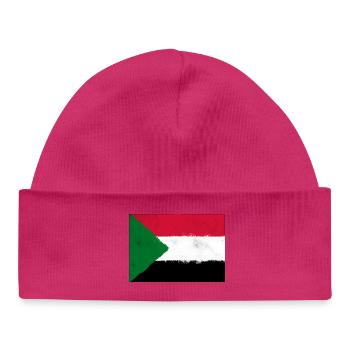 Drapeau du Soudan - Bonnet bébé bio - blanc - Devant