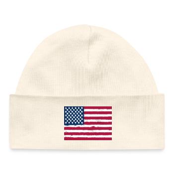 Flag of the United States - Baby Organic Beanie - white - Front