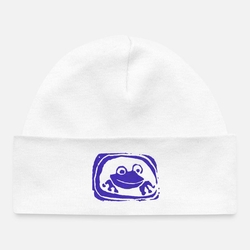 Froggyfun - Bonnet bébé bio - blanc