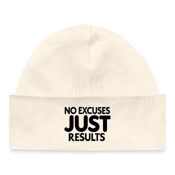 Vivid Mountain Range Nature Illustration - Baby Organic Beanie - white - Front